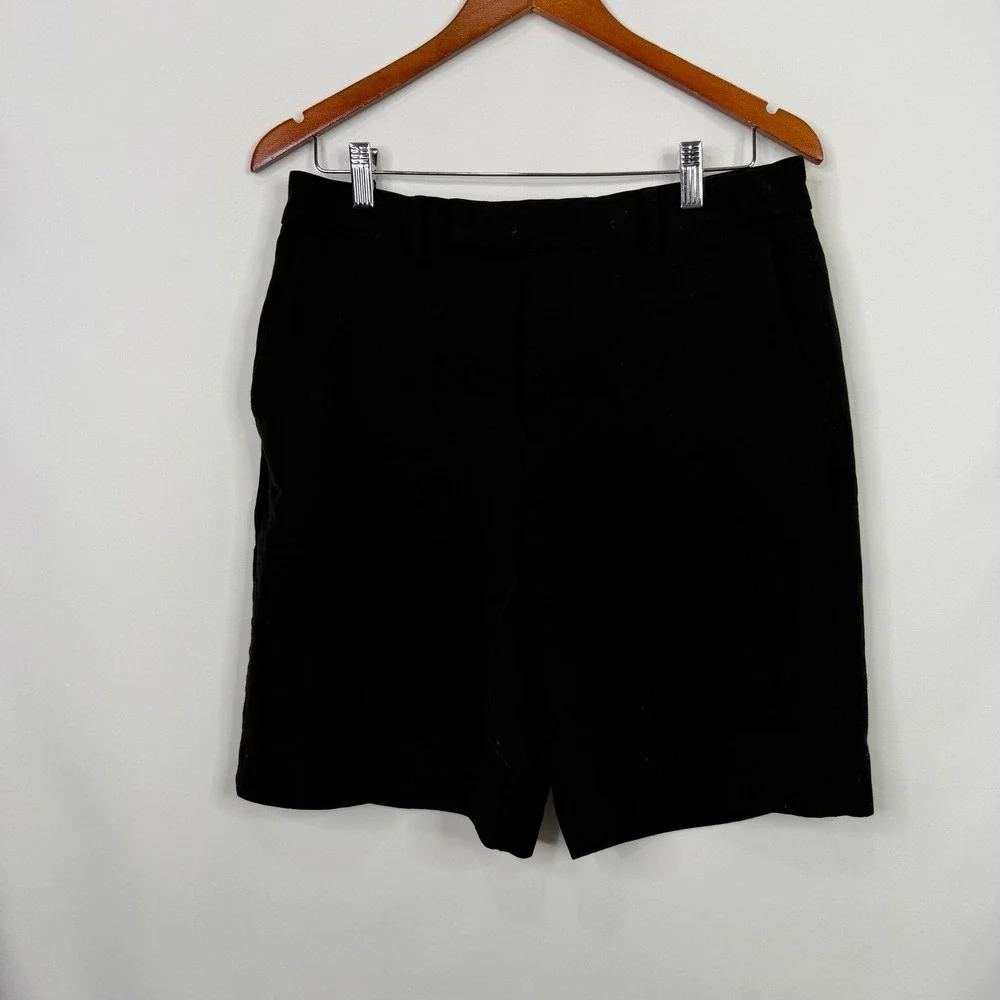 ASOS Design Slim Chino Shorts Mens Size‎ 32 Black Solid Woven Tailored Summer